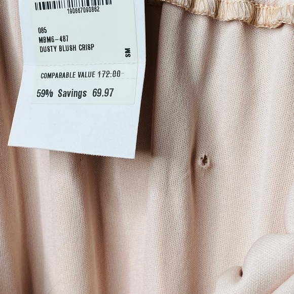 SHOW ME YOUR MUMU Caitlin Ruffle Maxi Dusty Blush Crisp Pink Bridesmaid Dress Sm - Picture 11 of 11